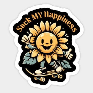 Suck My Happiness Sticker